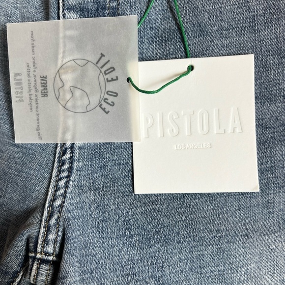 PISTOLA Audrey Women's mid rise Light Blue distressed skinny Jeans/size 26 - Picture 15 of 15